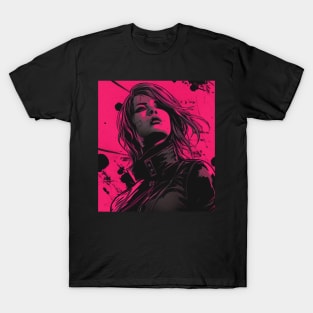 Yakuza Cyberpunk Girl Japanese Vaporwave Urban Style T-Shirt